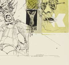 Nude and Hand - Lithograph by Sergi Barletta - 1970s