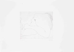 Akt - Radierung von Sergio Barletta - 1970er Jahre