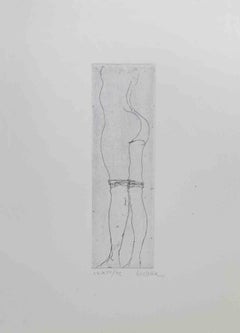 Vintage Nude - Etching by Sergio Barletta - 1974