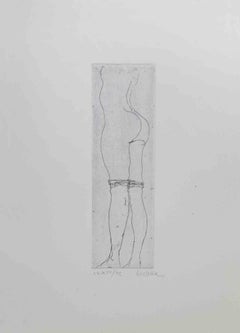 Nude - Etching by Sergio Barletta - 1974