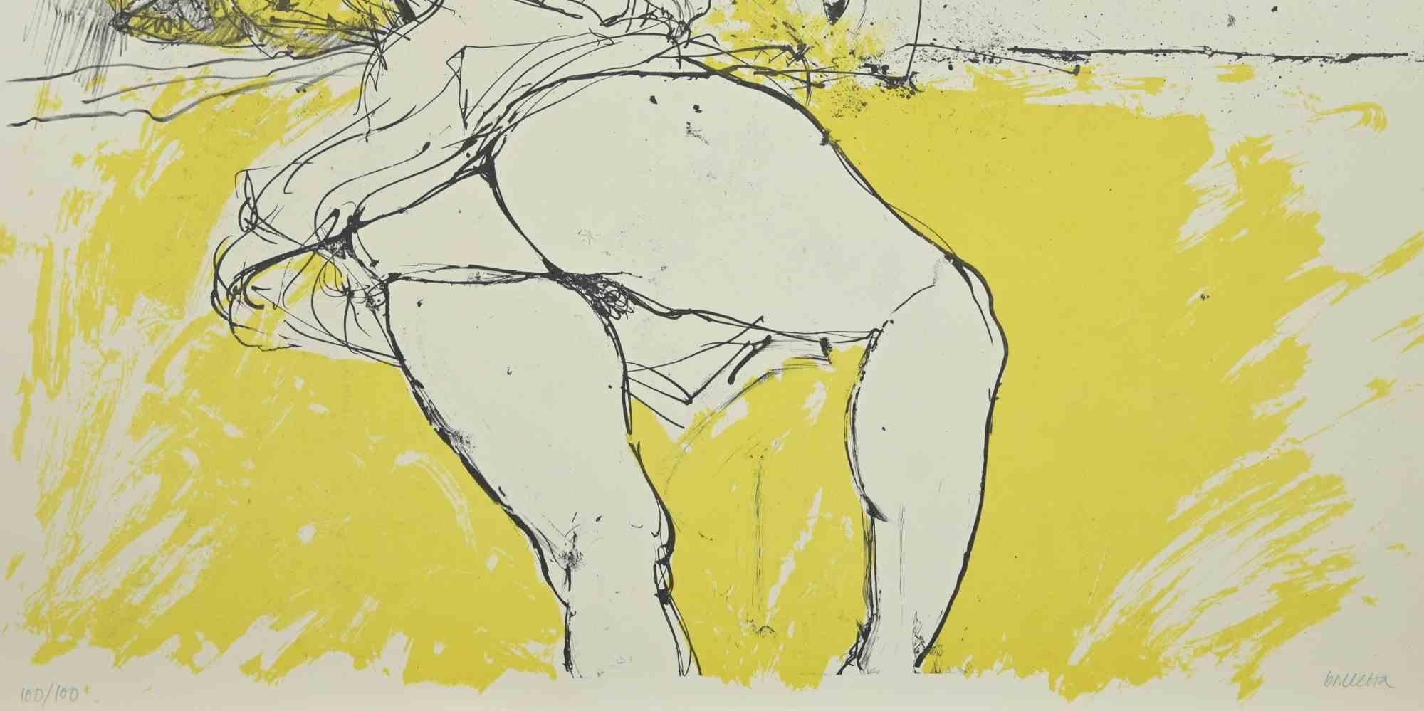 Nude - Lithograph by Sergio Barletta - 1980 For Sale 1