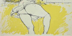 Nude - Lithograph by Sergio Barletta - 1980