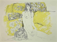 Nude - Lithograph by Sergio Barletta - 1980s