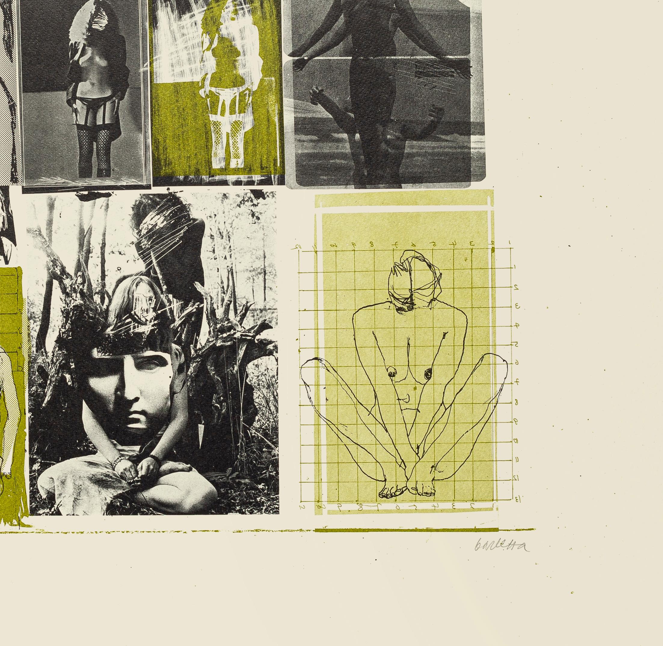Nudo - Litografia originale di Sergi Barletta - Anni '70 - Print di Sergio Barletta
