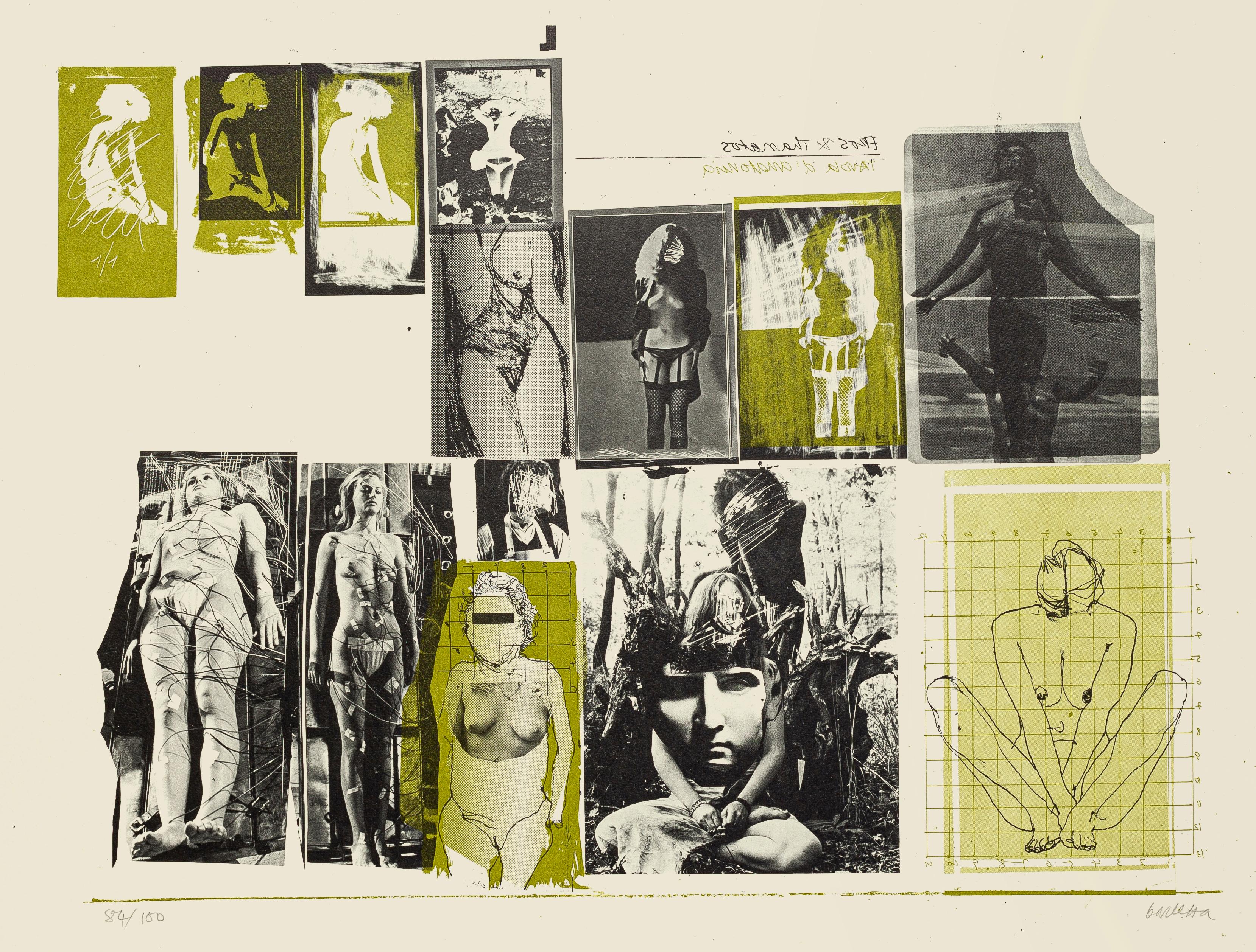 Sergio Barletta Print - Nude - Original Lithograph by Sergi Barletta - 1970s