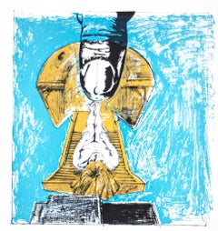 Nude - Original Lithograph by Sergio Barletta - 1970s