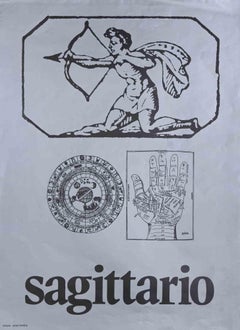 Vintage Sagittarius - Screen Print by Sergio Barletta - 1973