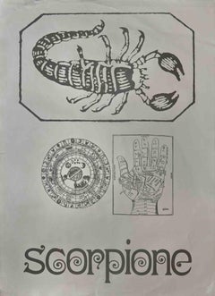 Scorpione - Serigrafia di Sergio Barletta - Anni '70