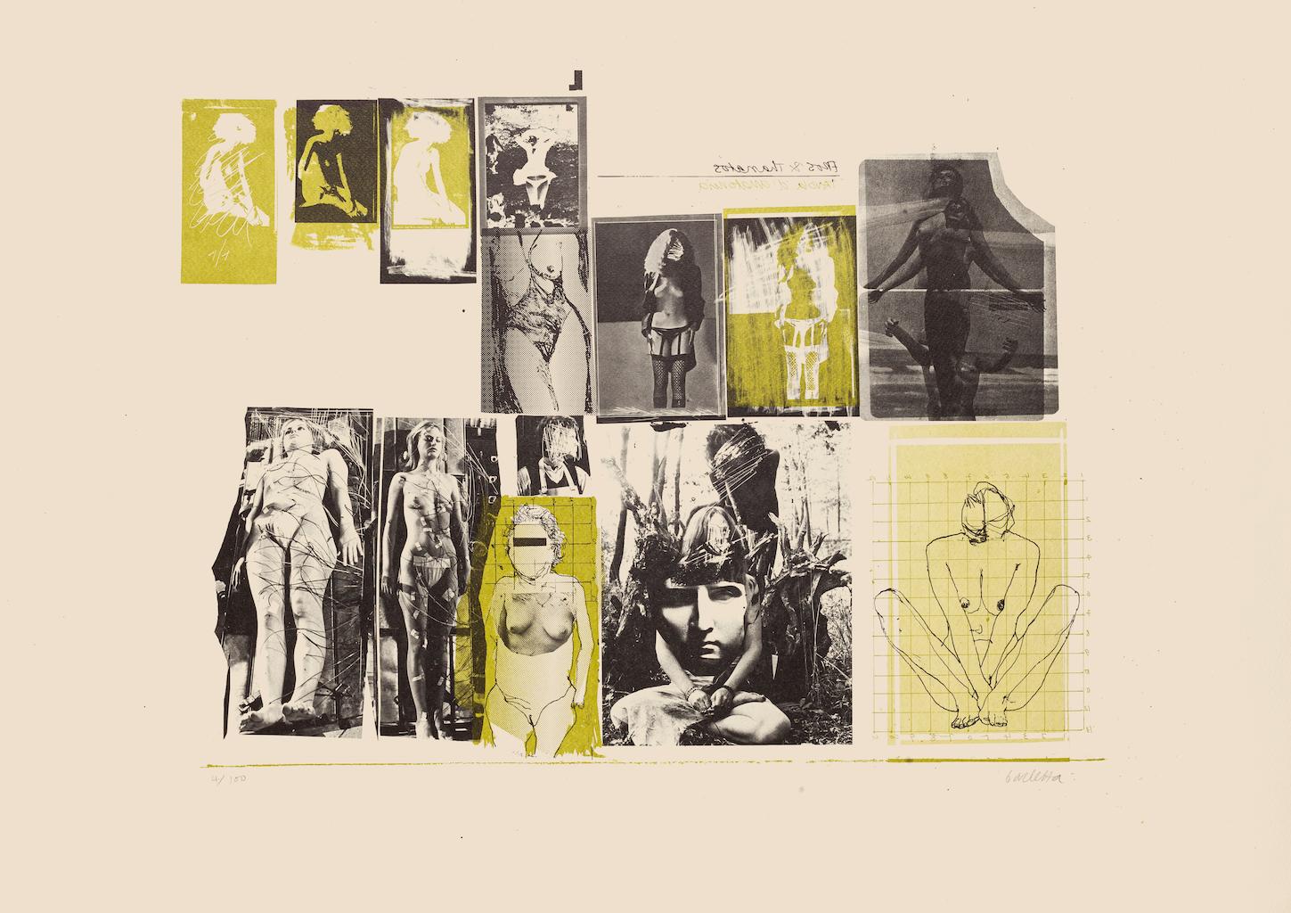 Sergio Barletta Nude Print - Soldier - Lithograph on Paper - 20th Century