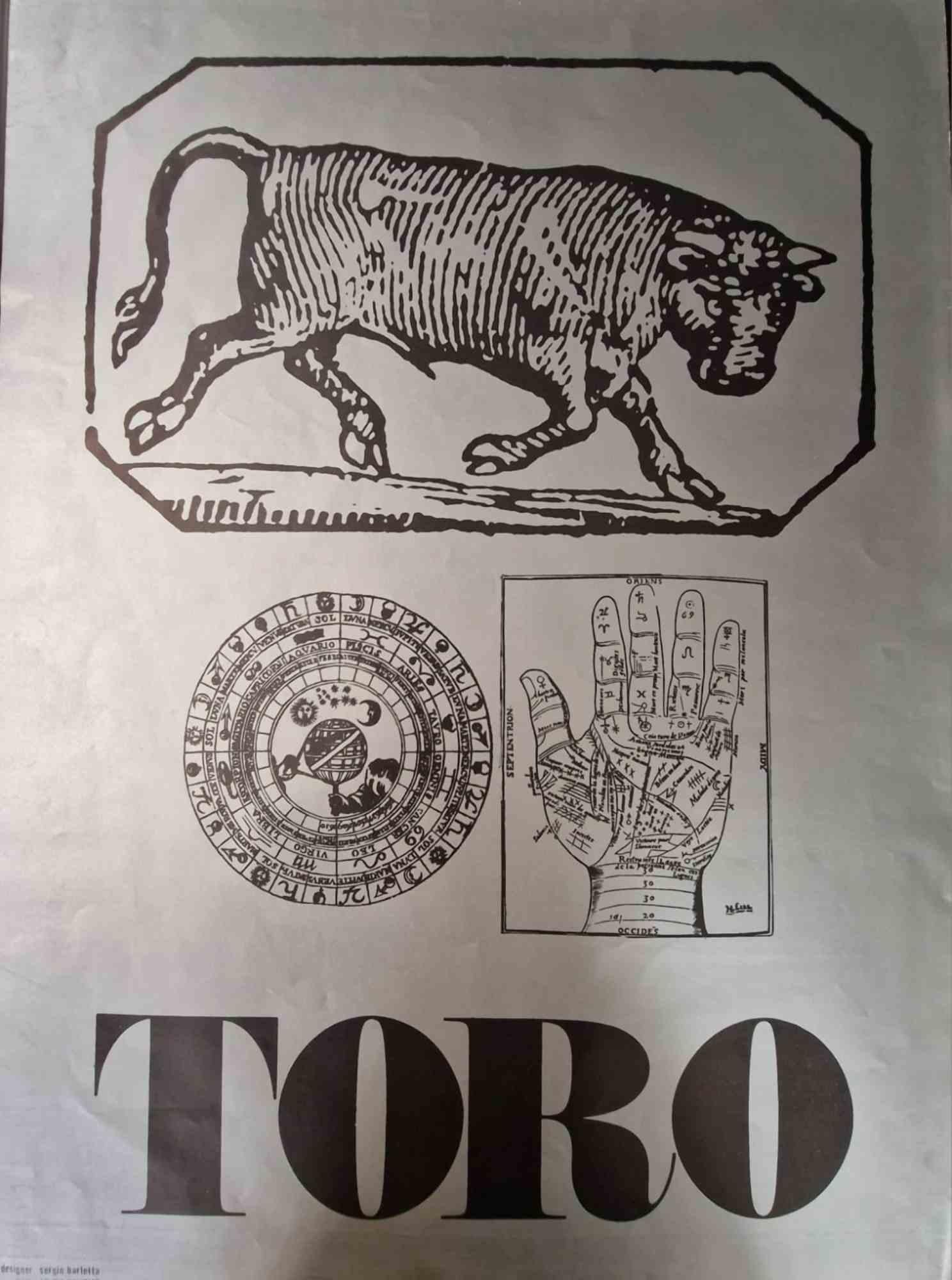 Taurus es una serigrafía sobre papel gris realizada por Sergio Barletta.

Firmado en el margen inferior izquierdo.

En buen estado, salvo los bordes bastante consumidos.

La obra representa el signo zodiacal de géminis mediante trazos seguros y