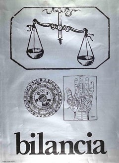 Zodiac-Schild Bilancia – Offset von Sergio Barletta – 1973