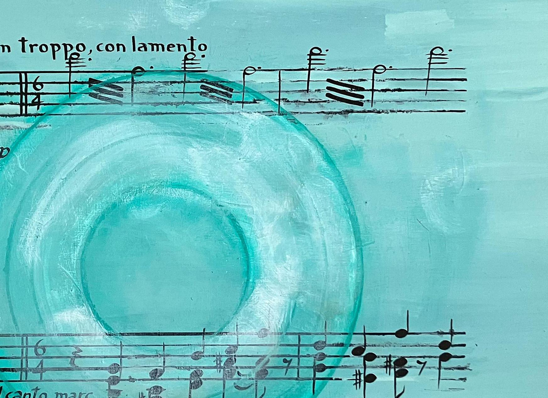 Andante, From the Musica ausente series.  Abstract painting on Canvas. For Sale 1
