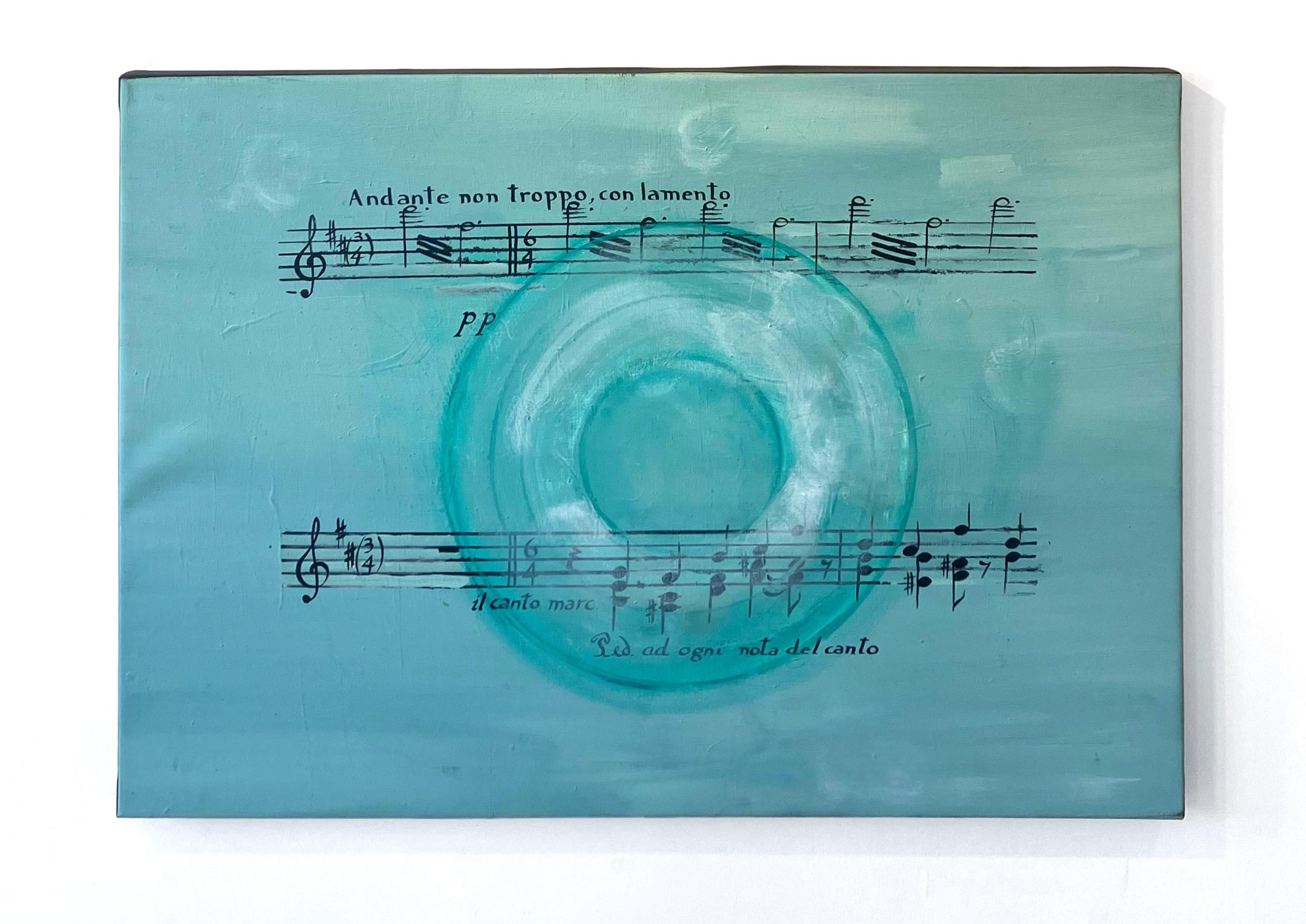 Andante, From The Absent Music Series. Abstract painting on Canvas.