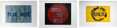 Note bleue, Sigo tu voz et Solo  Peinture abstraite. La série Chaleco Quimico