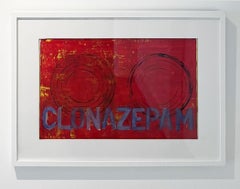 Clonazepam, Pittura astratta su tela. Dalla serie Chaleco Quimico