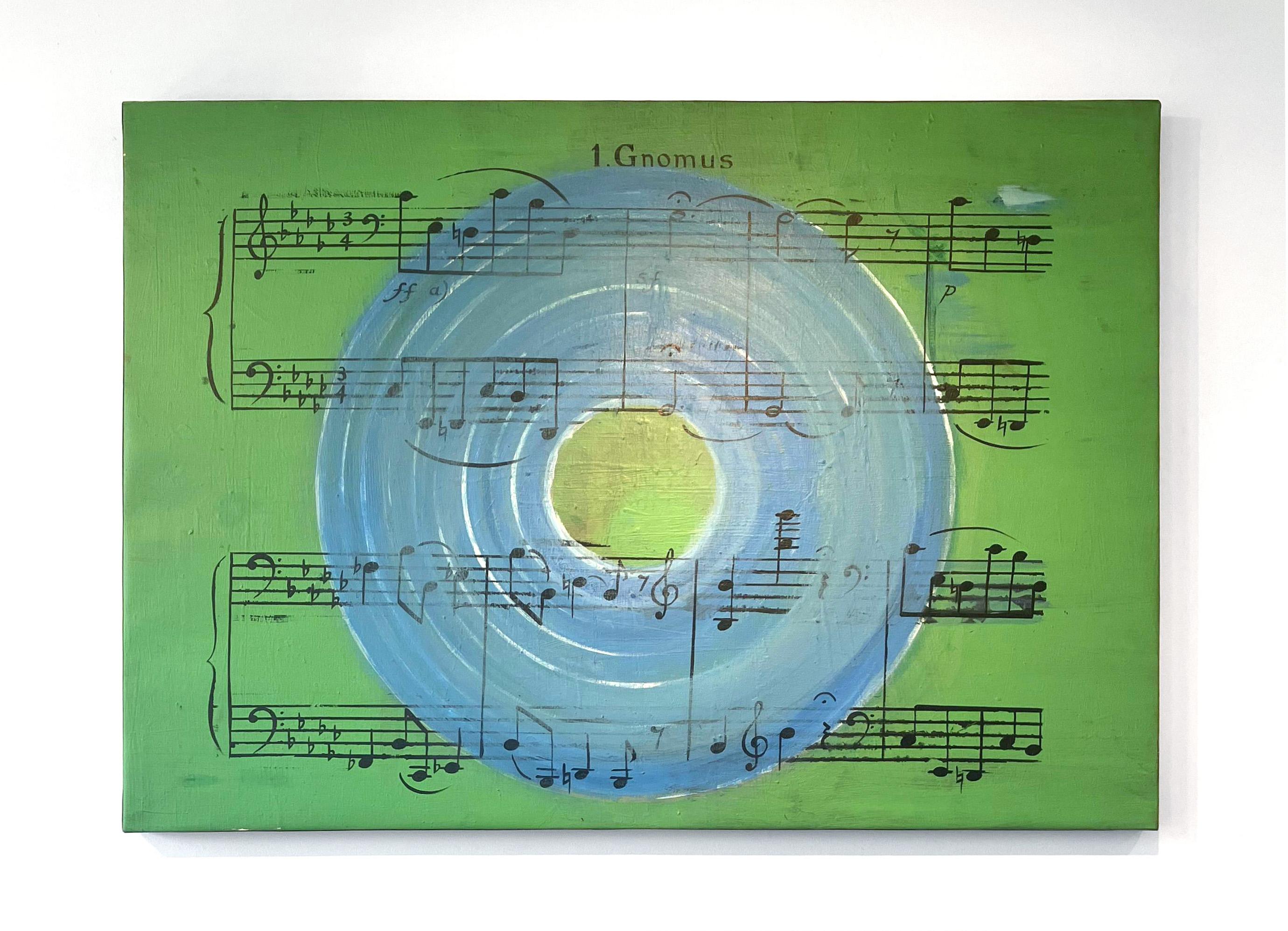 Diptych: Andante and Gnomus. Abstract paintings on Canvas. - Painting by Sergio Bazan