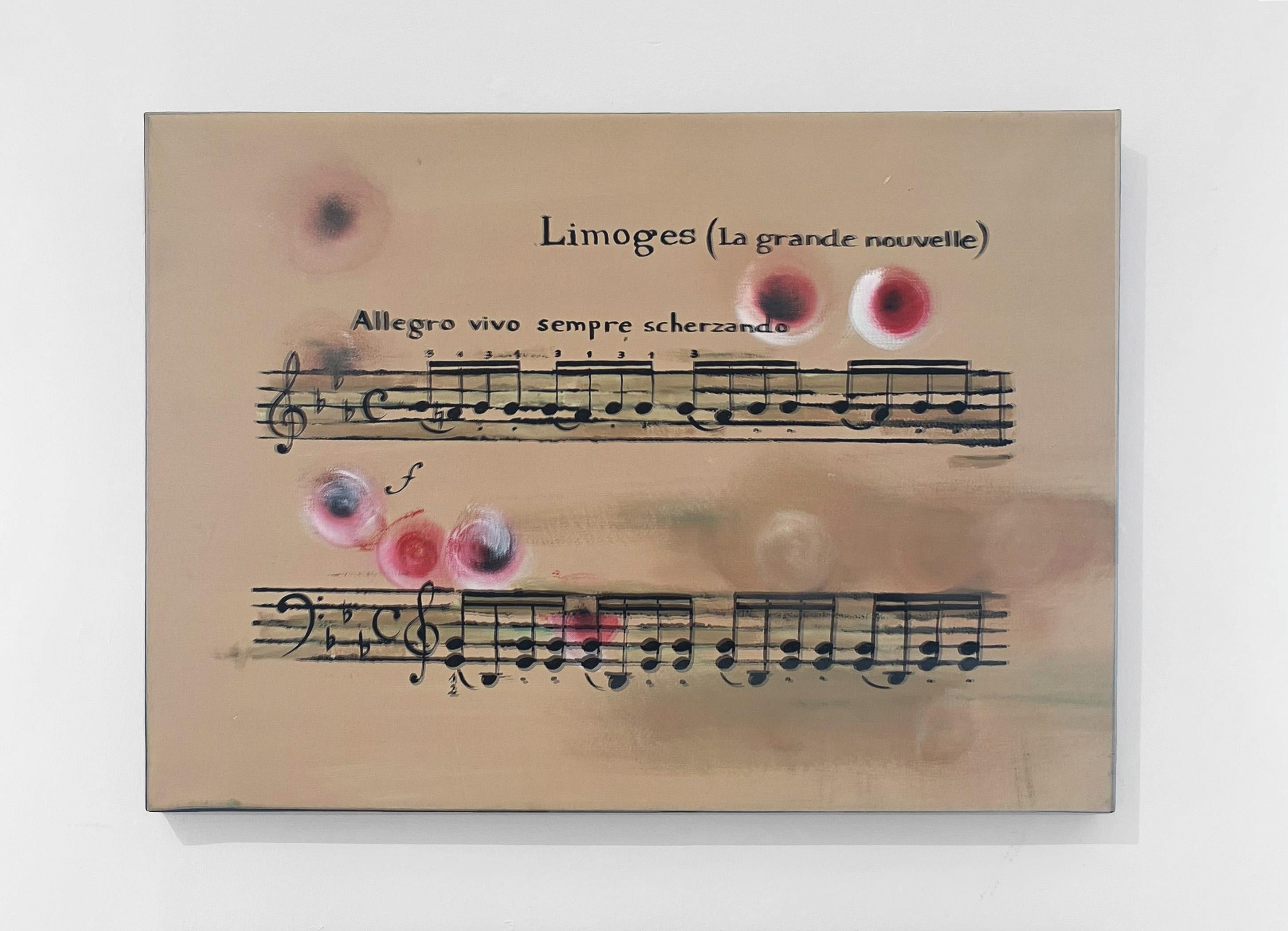 Diptych: Roma Num and Limoges. Abstract painting on canvas - Contemporary Painting by Sergio Bazan