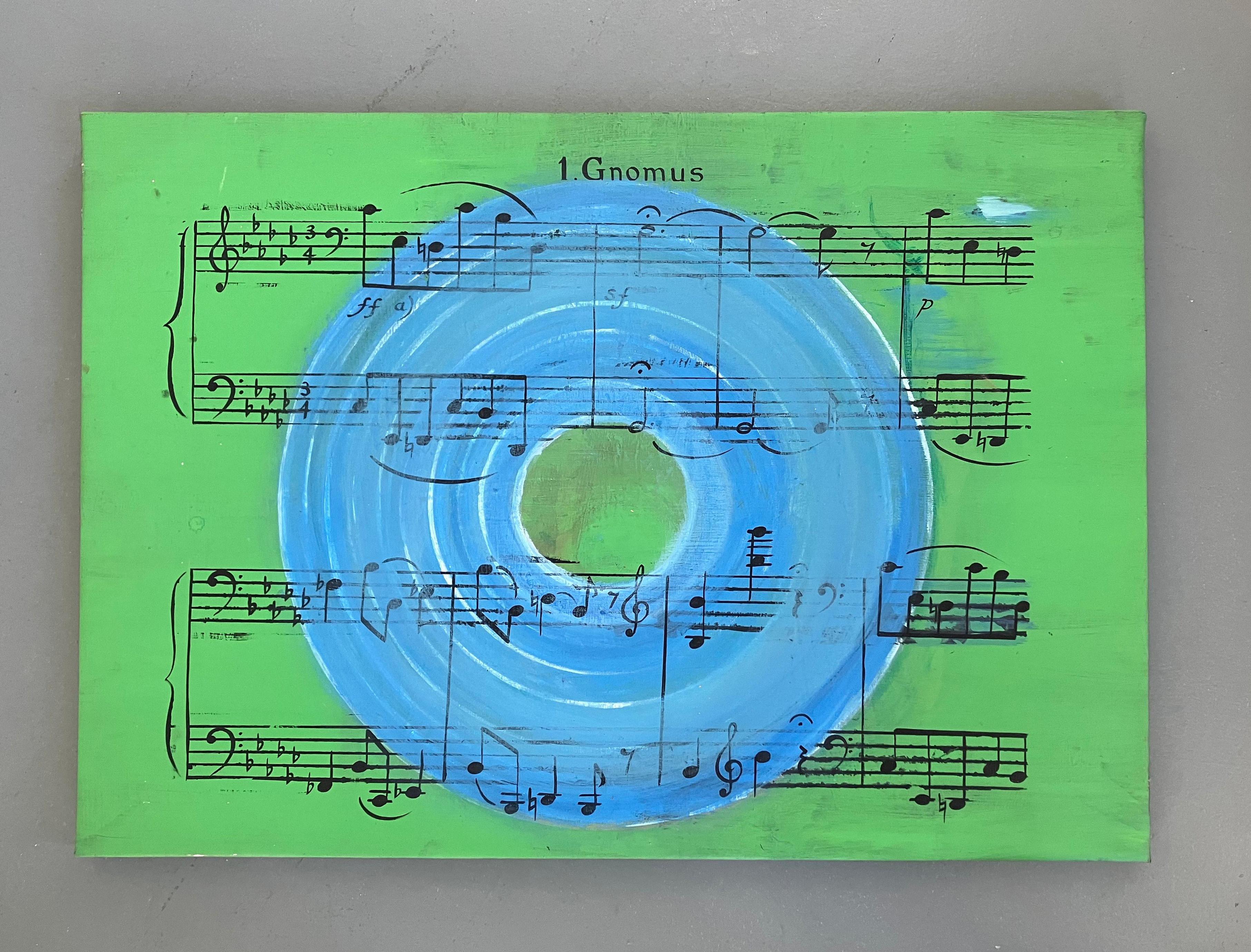 Gnomus, From the Musica ausente series.  Abstract painting on Canvas.