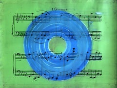 Gnomus, aus der Serie Musica ausente.  Abstraktes Gemälde auf Leinwand.