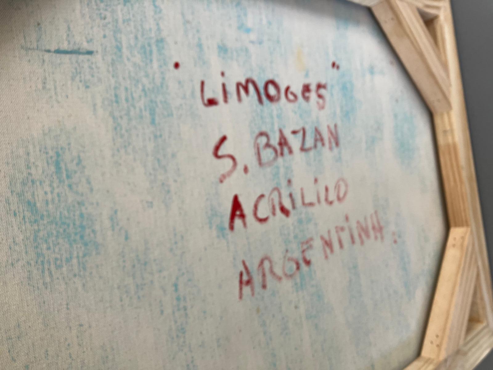 Limoges aus der Serie La Música Ausente, Abstraktes Gemälde auf Leinwand im Angebot 3