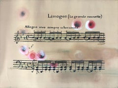 Limoges from La Música Ausente Series, Abstract painting on canvas