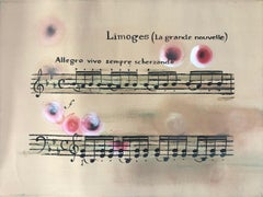 Limoges dalla serie La Música Ausente, pittura astratta su tela
