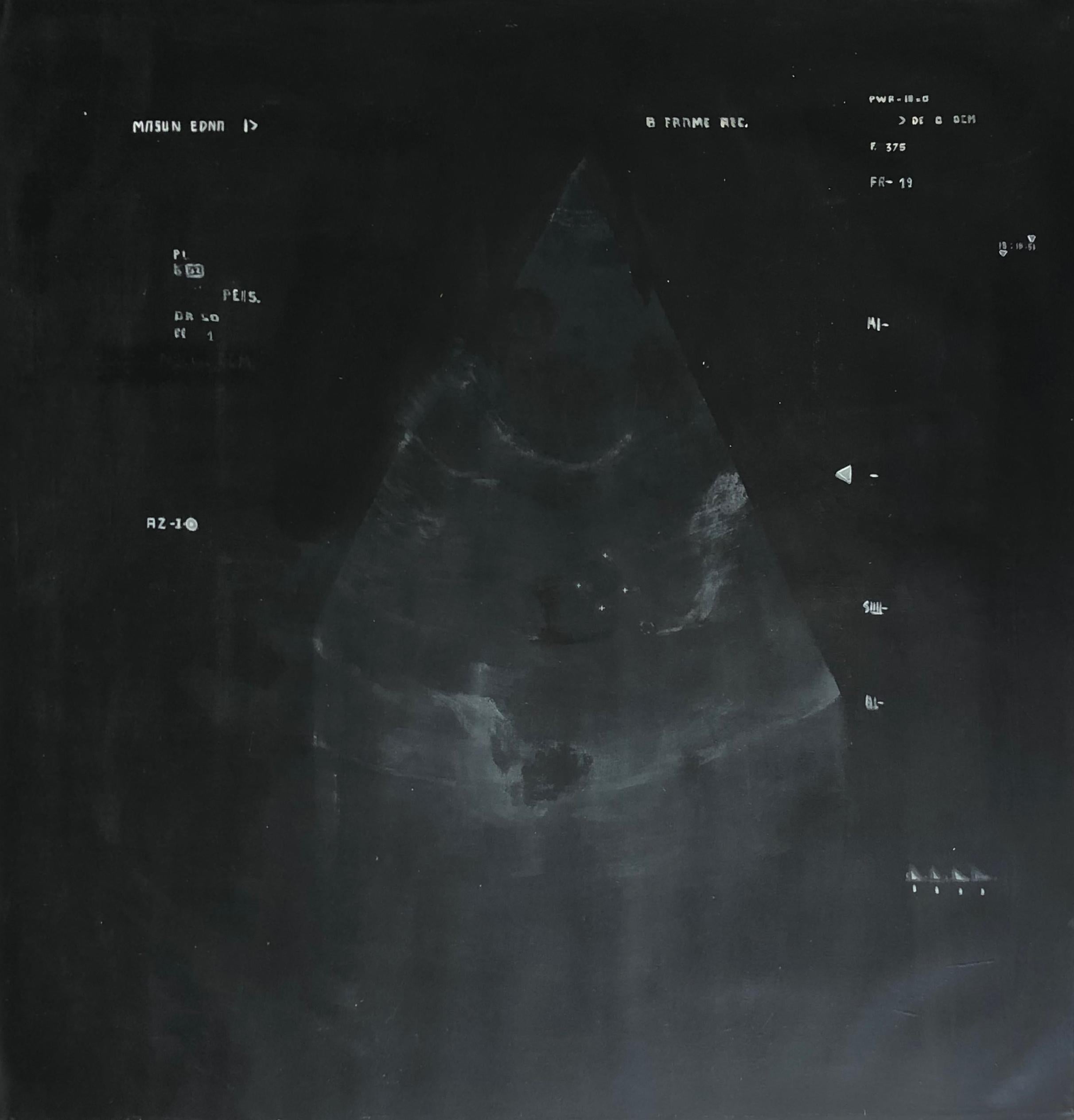 Numero 93 e 4, dittico. Dalla Serie Nera Acrilico su tela astratto - Painting Contemporaneo di Sergio Bazan
