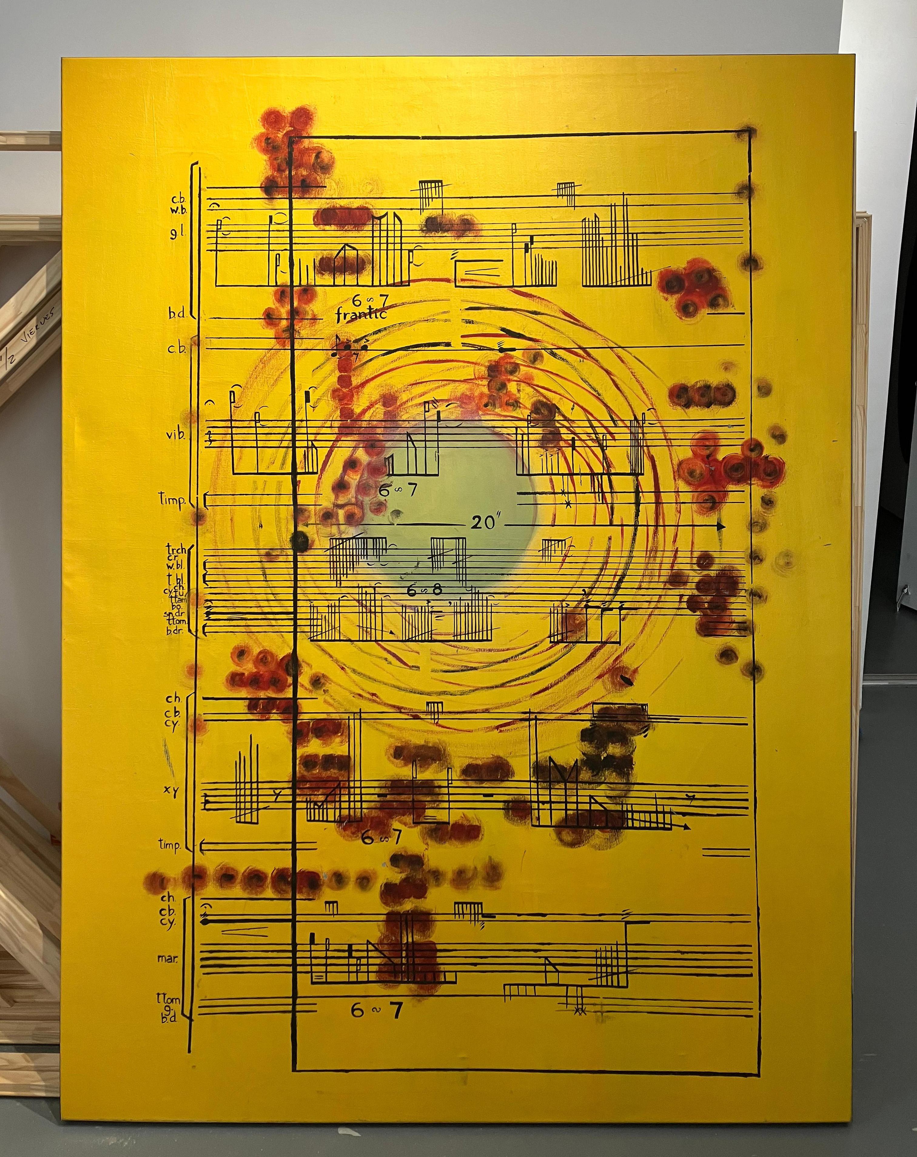 Preludio en el Hospital VS. From La Música Ausente series. Abstract Painting For Sale 2