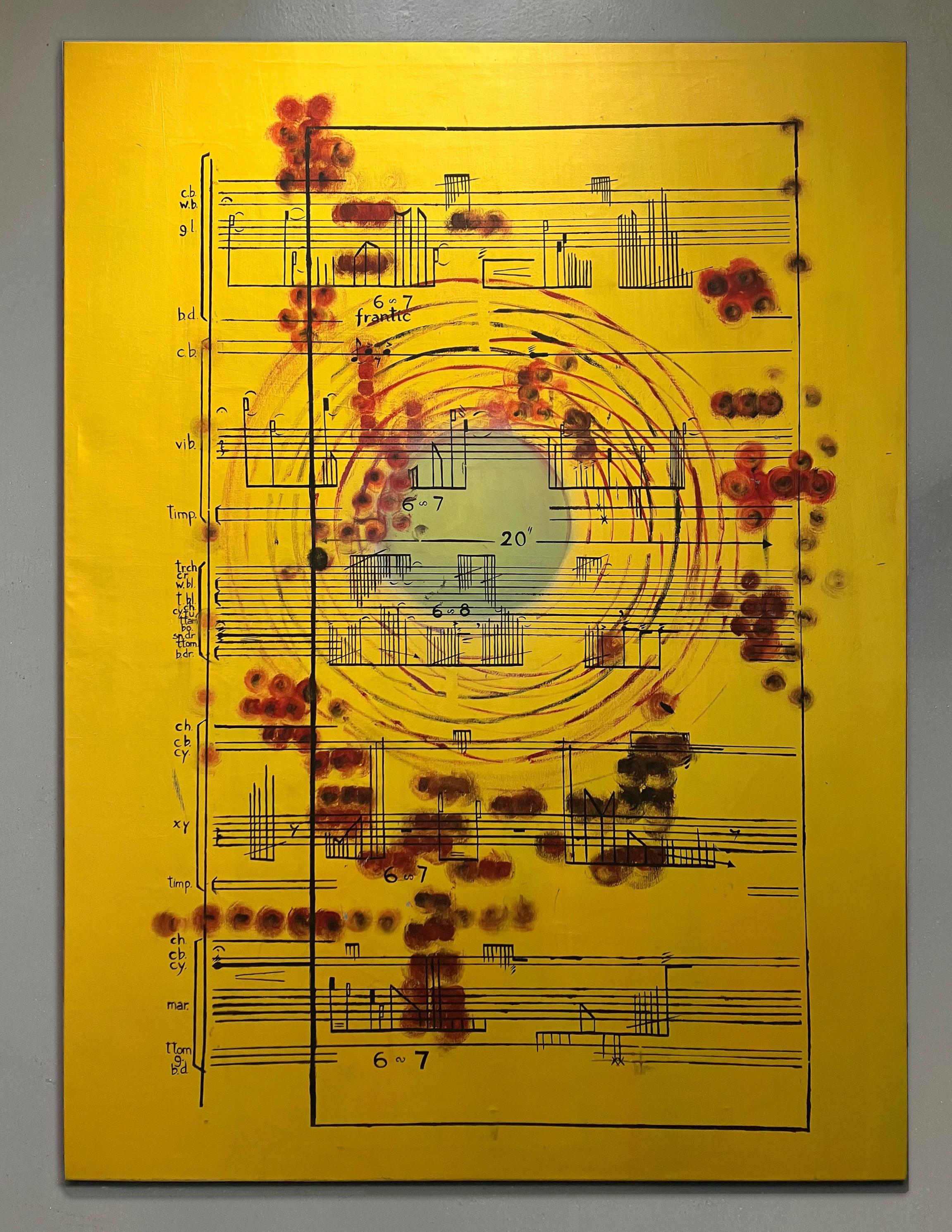 Prélude à l'hôpital VS. Extrait de la série "La Música Ausente". Peinture abstraite