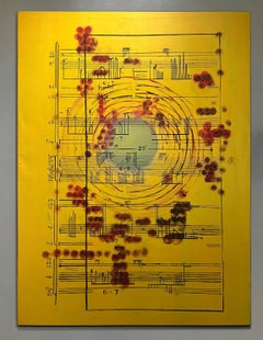 Prélude à l'hôpital VS. Extrait de la série "La Música Ausente". Peinture abstraite