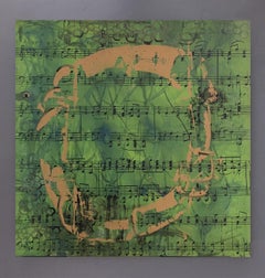Promenade II. De la série La Música Ausente, peinture abstraite sur toile