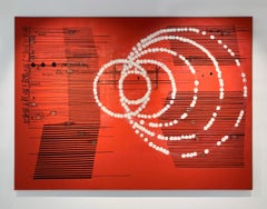 Rouge de la série La Música Ausente, peinture abstraite sur toile