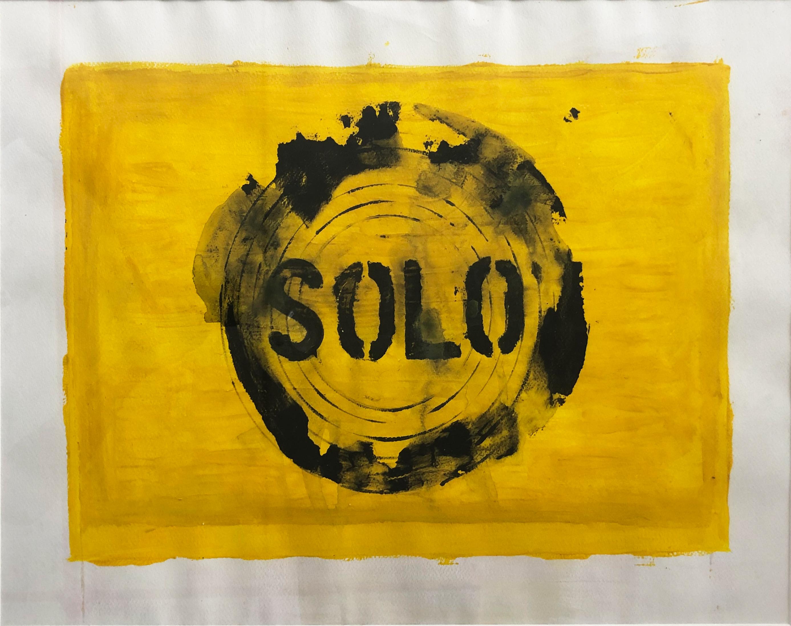 Set Solo, Sigo tu voz, Clonazepam e Mao. Pittura acrilica su carta - Painting di Sergio Bazan