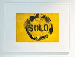 Solo, Pittura astratta su  Carta della serie Chaleco Quimico