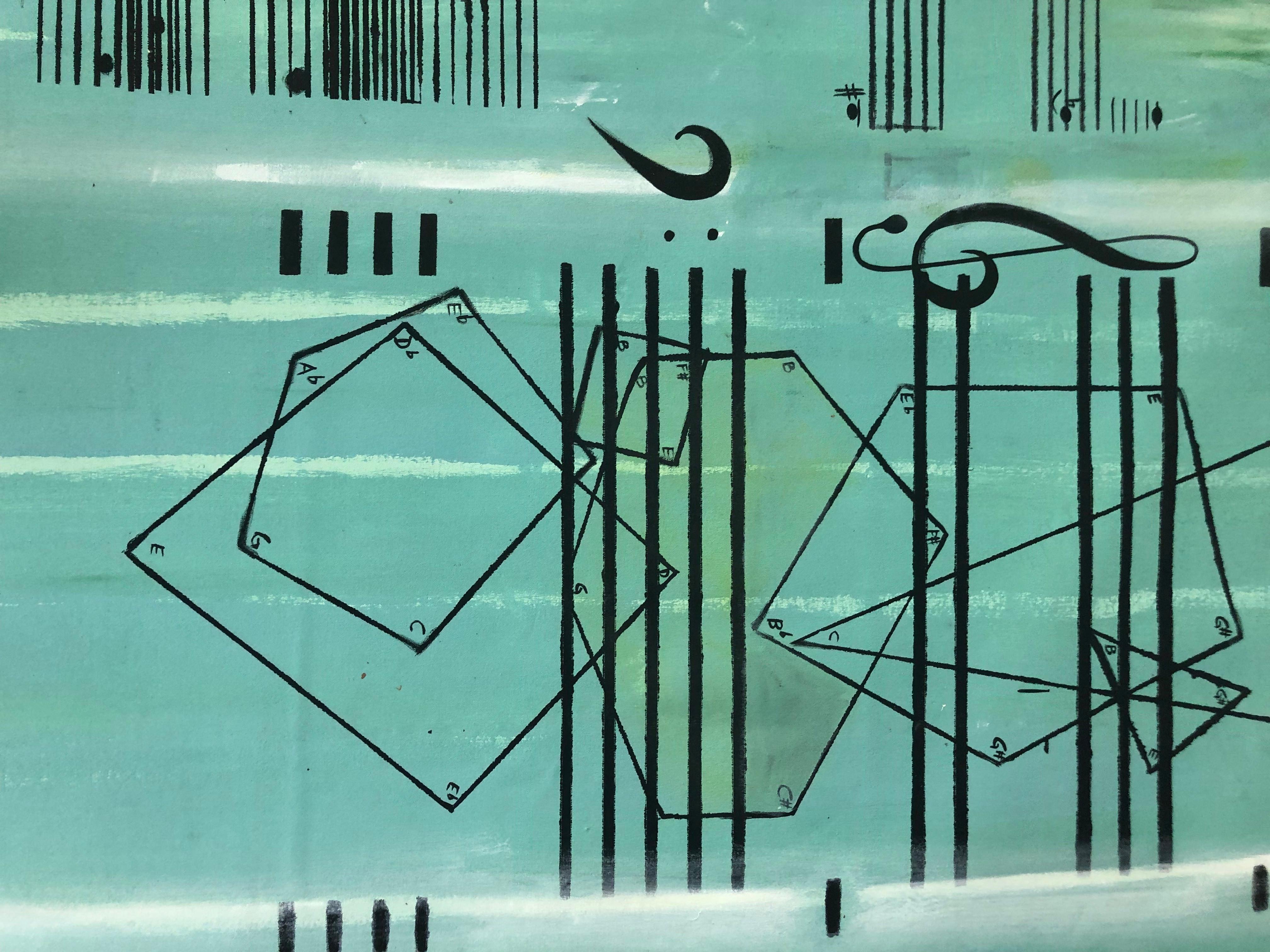 Untitled. From The Absent Music Series, Abstract painting For Sale 1