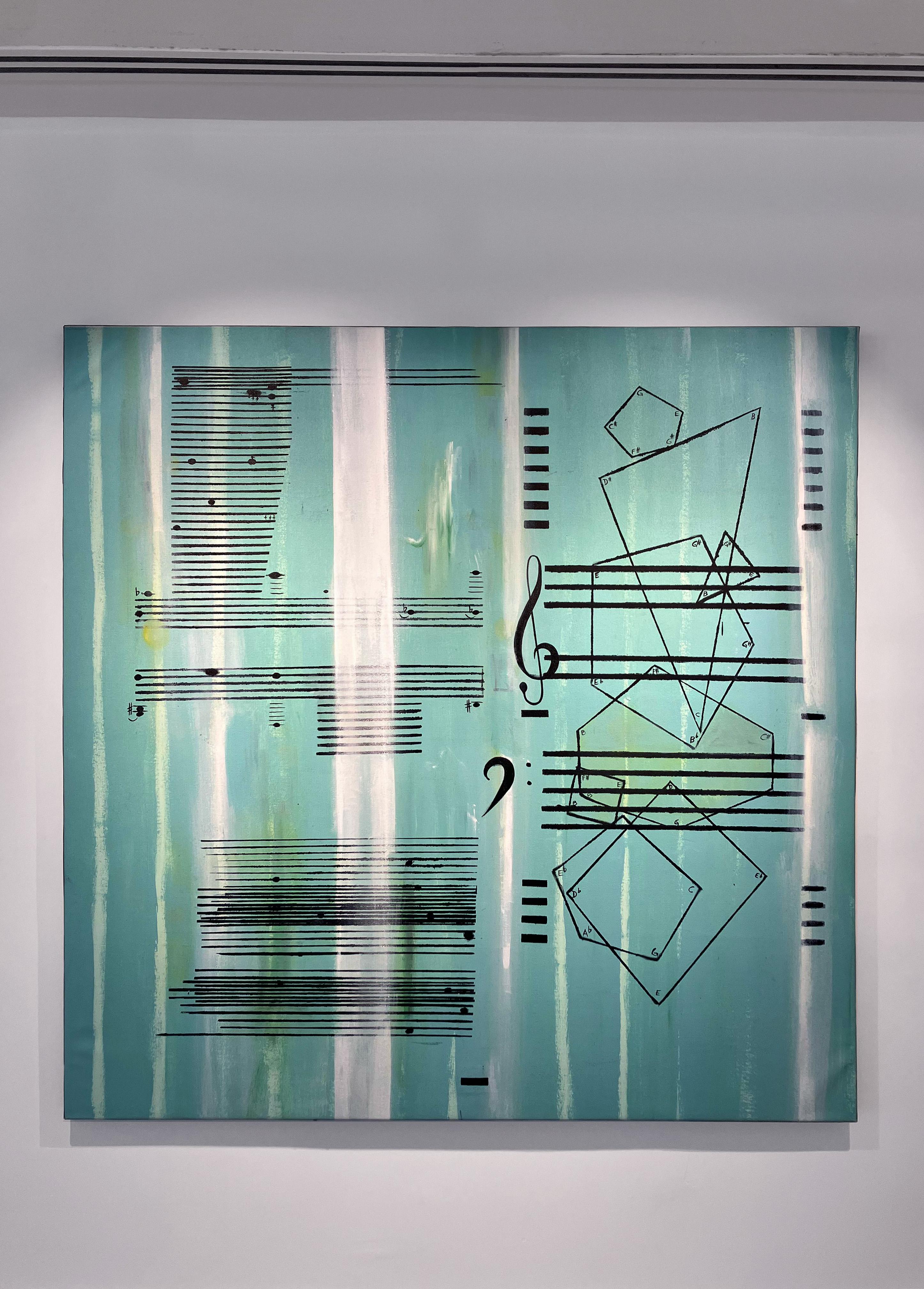 Untitled. From The Absent Music Series, Abstract painting For Sale 2