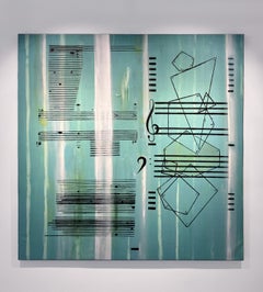 Untitled from La Música Ausente Series, Abstract painting