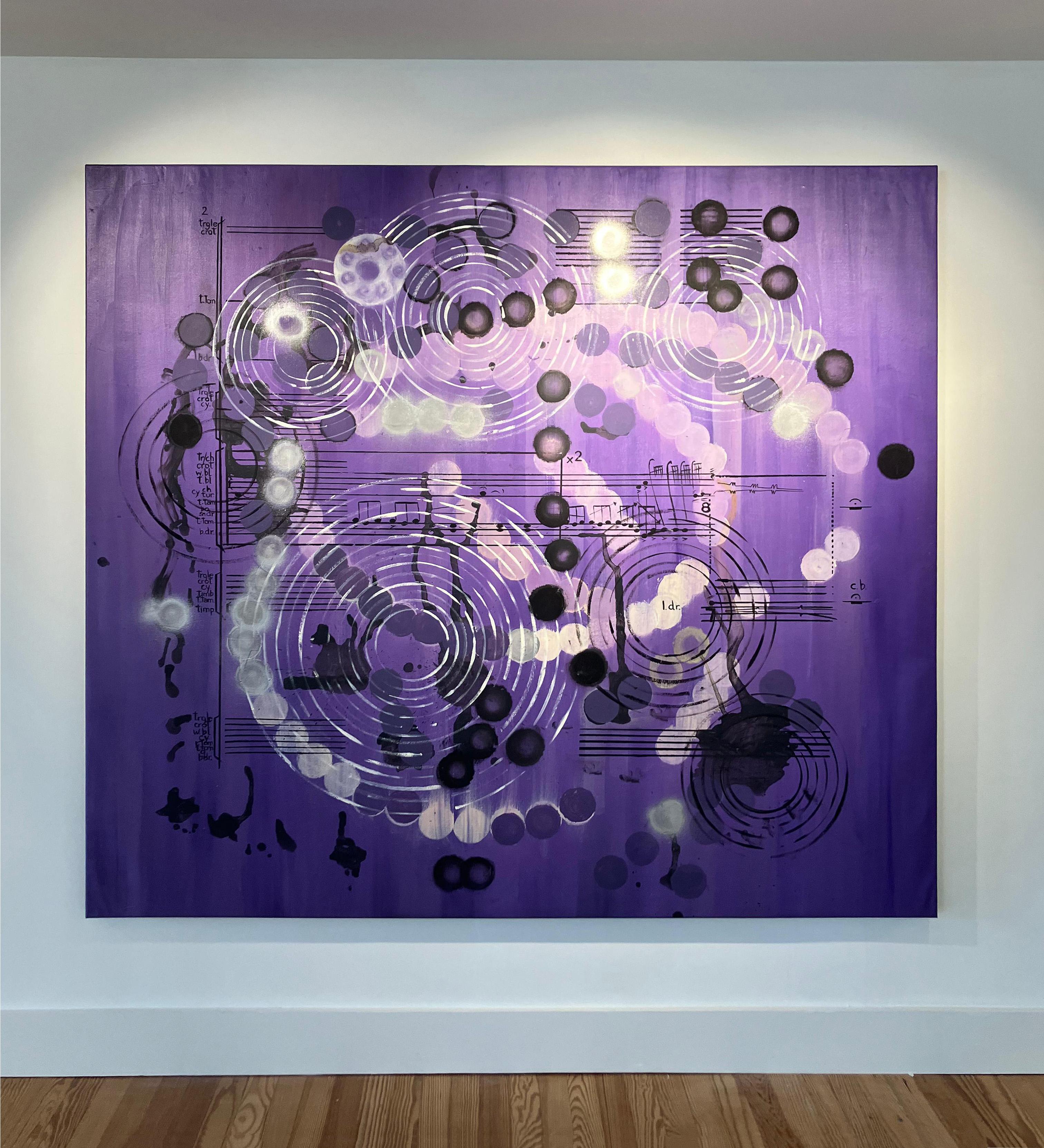 Untitled. From La Música Ausente series. Abstract Painting on Canvas For Sale 6