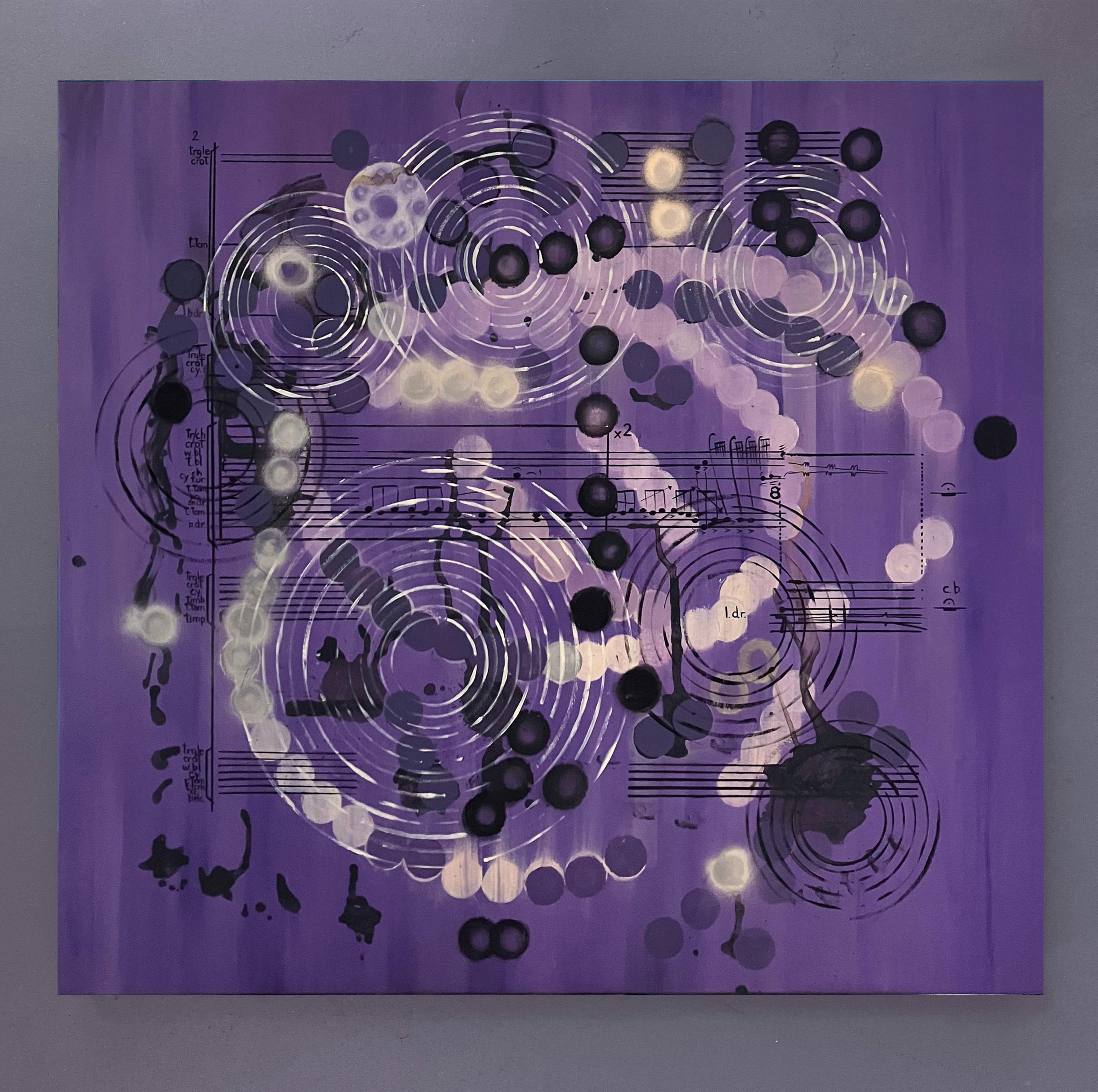 Untitled. From La Música Ausente series. Abstract Painting on Canvas