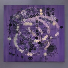 Sin título. De la serie "La Música Ausente". Pintura abstracta sobre lienzo