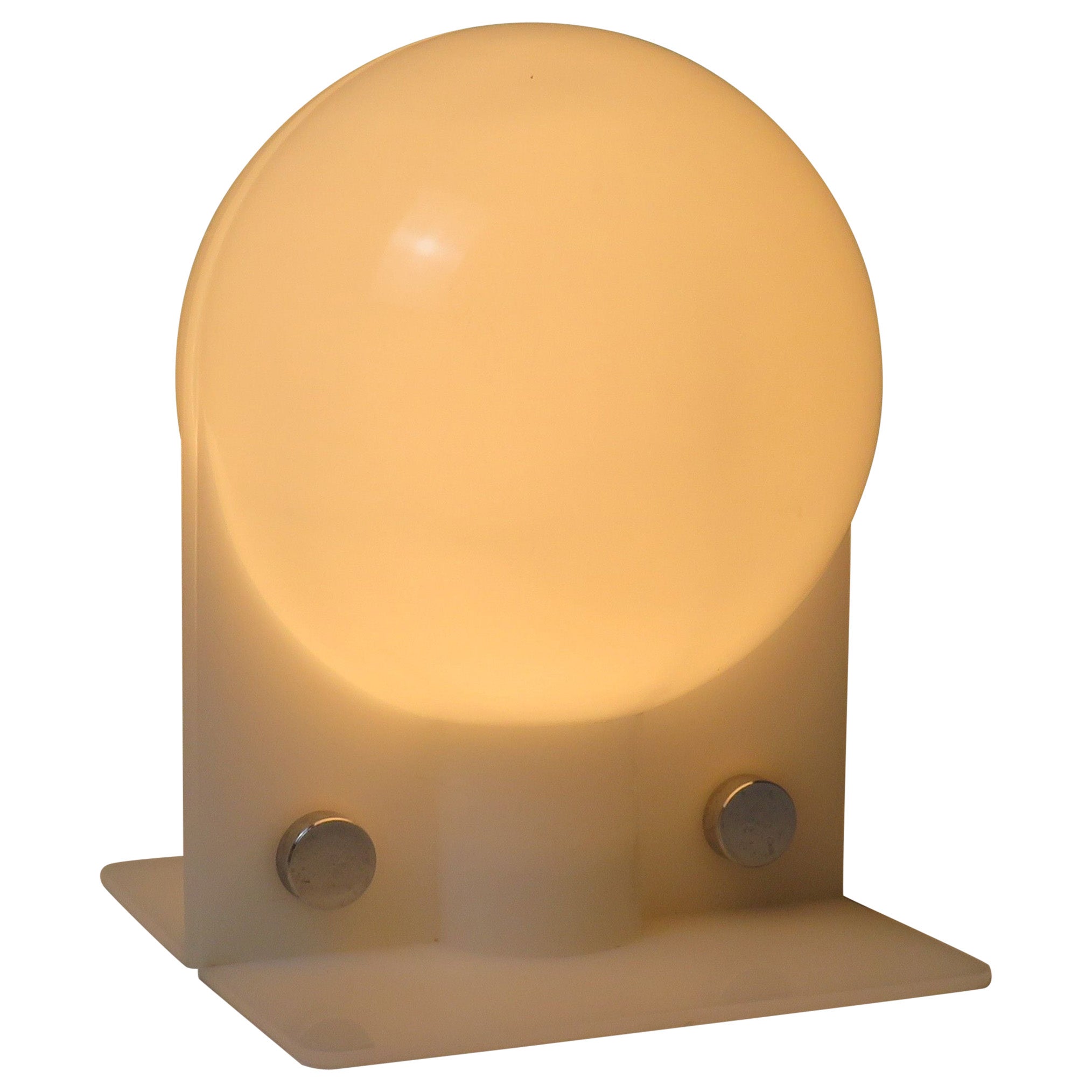 Sergio Brazzoli for Guzzini, Iconic 1970s Space Age Table Lamp, Italy