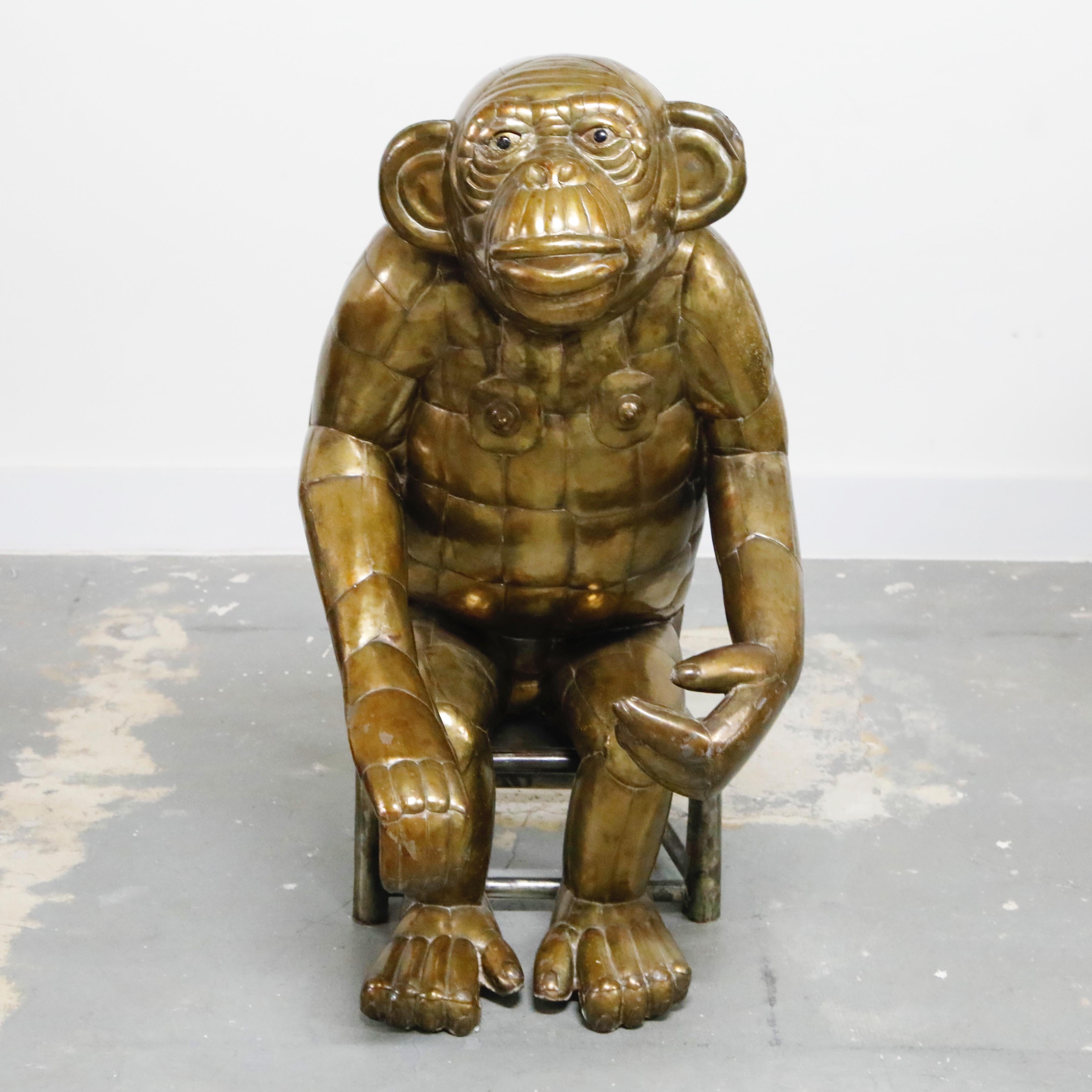 That funky monkey... this incredible and very wild brass monkey sculpture (43