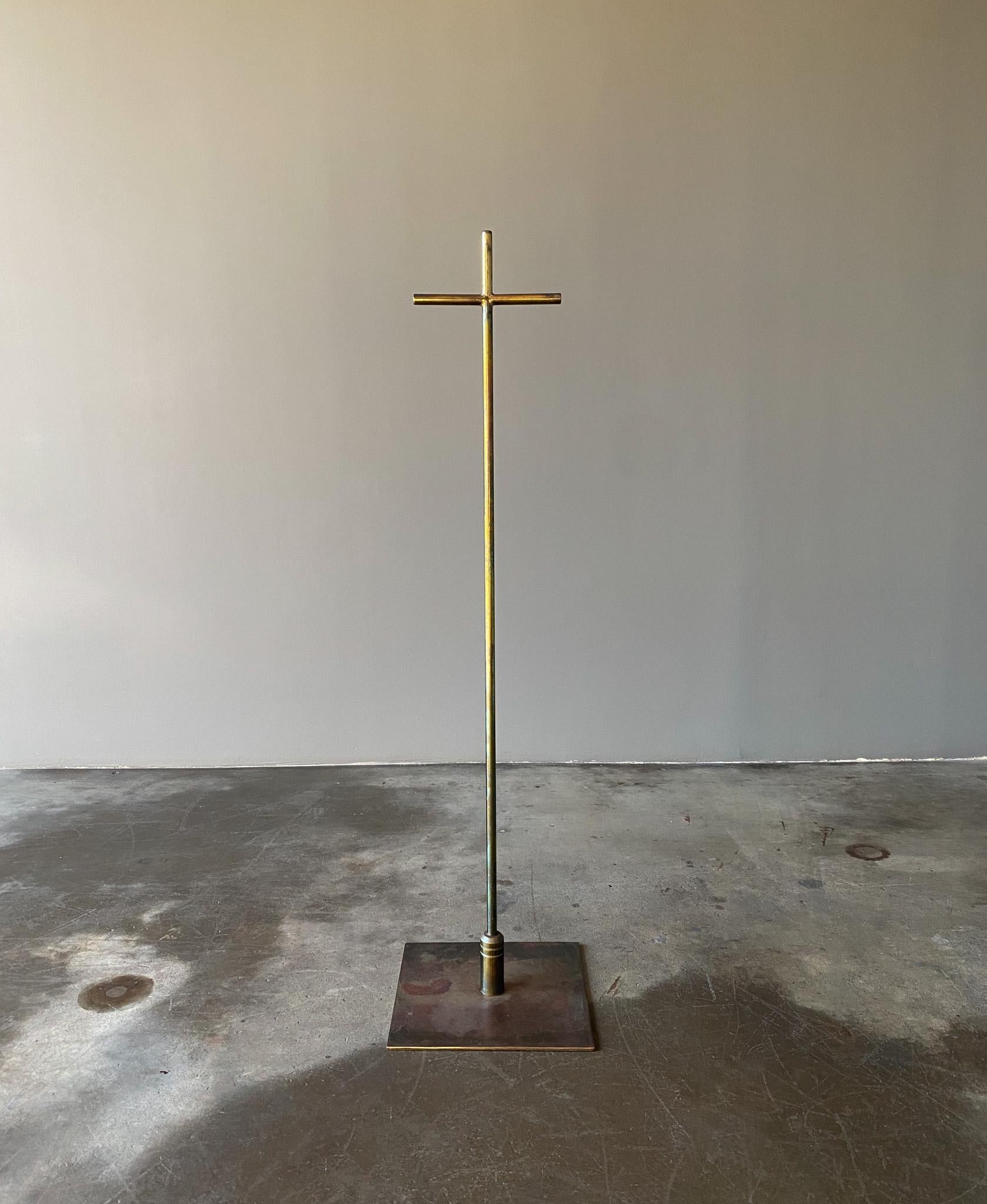 Original Sergio Bustamante Brass Easel, Stand, Display for Sculptures, Mexico, 1970's. 