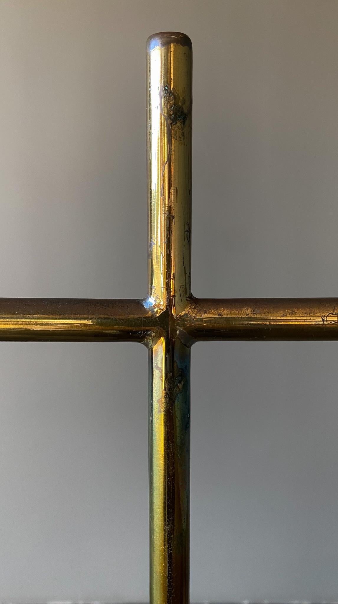 20th Century Sergio Bustamante Brass Easel, Stand, Display for Sculptures, Mexico, 1970's  For Sale