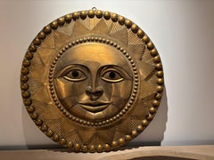 Sergio Bustamante: Sonnenskulptur aus Messing, abstraktes Design, Mexiko, 1970