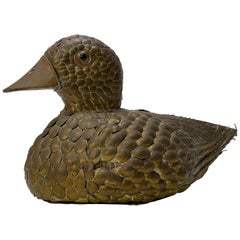 Vintage Sergio Bustamante Copper and Brass Duck