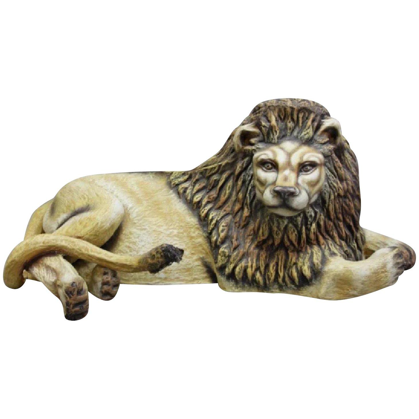 Sergio Bustamante Early Lion Papier-mâché Sculpture Hand-painted, 1975