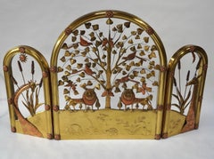 Sergio Bustamante Fire Screen c. 1960s Mexican Craft / Folk Art