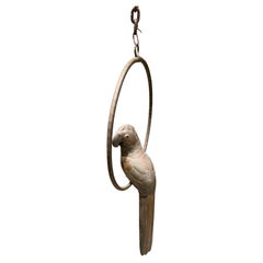 Sergio Bustamante Hanging Parrot Sculpture Arts Craft Mid-Century Modern