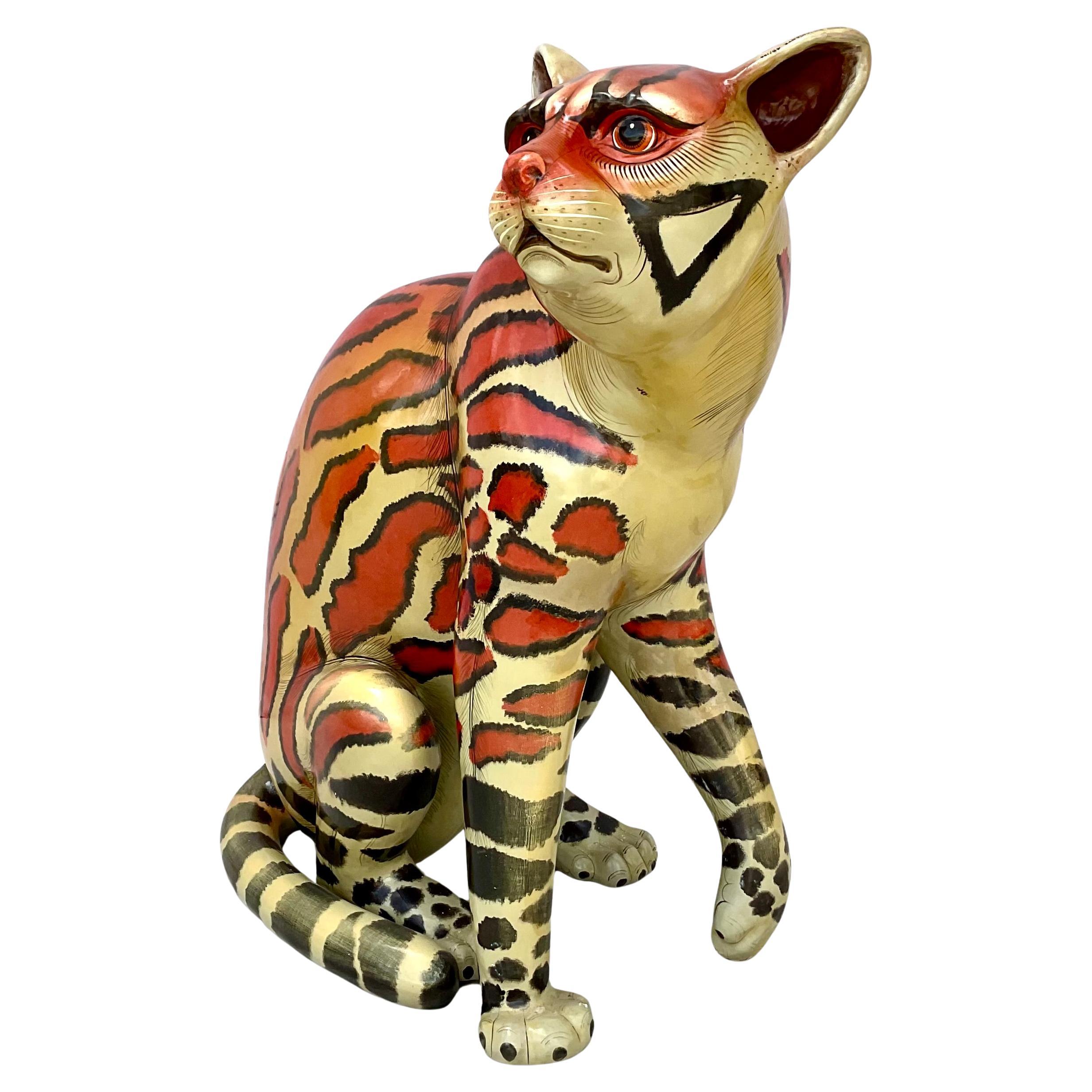 Sergio Bustamante Jaguar Sculpture